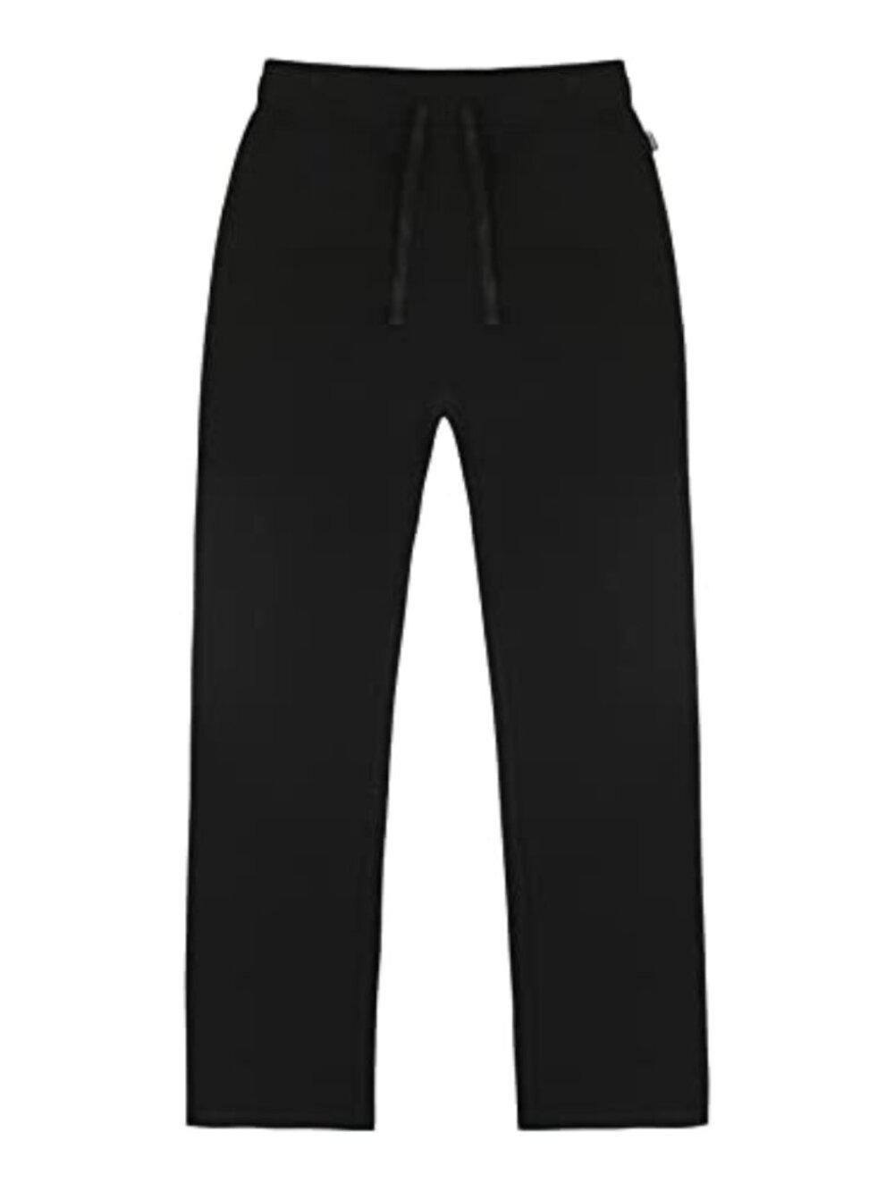 Women's Basic Fleece Open Bottom Sweatpants with Drawstring